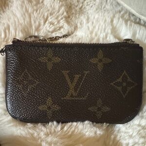 Louis Vuitton Black and Brown Monogram Coin Purse